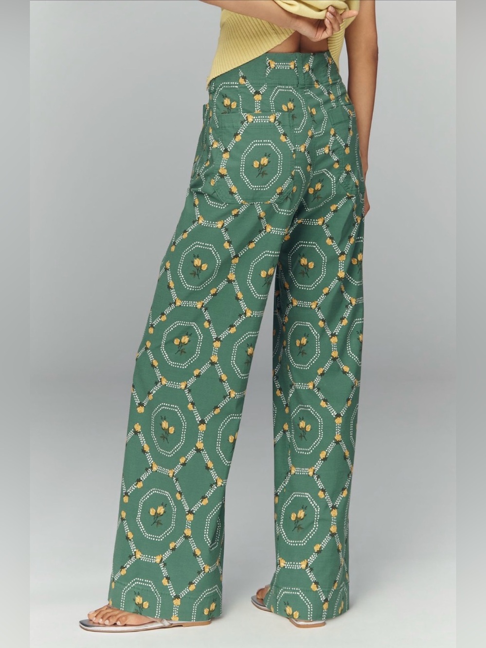 Anthropologie Colette Full-Length High-Rise Wide-Leg Pants by Maeve - Picture 2 of 7